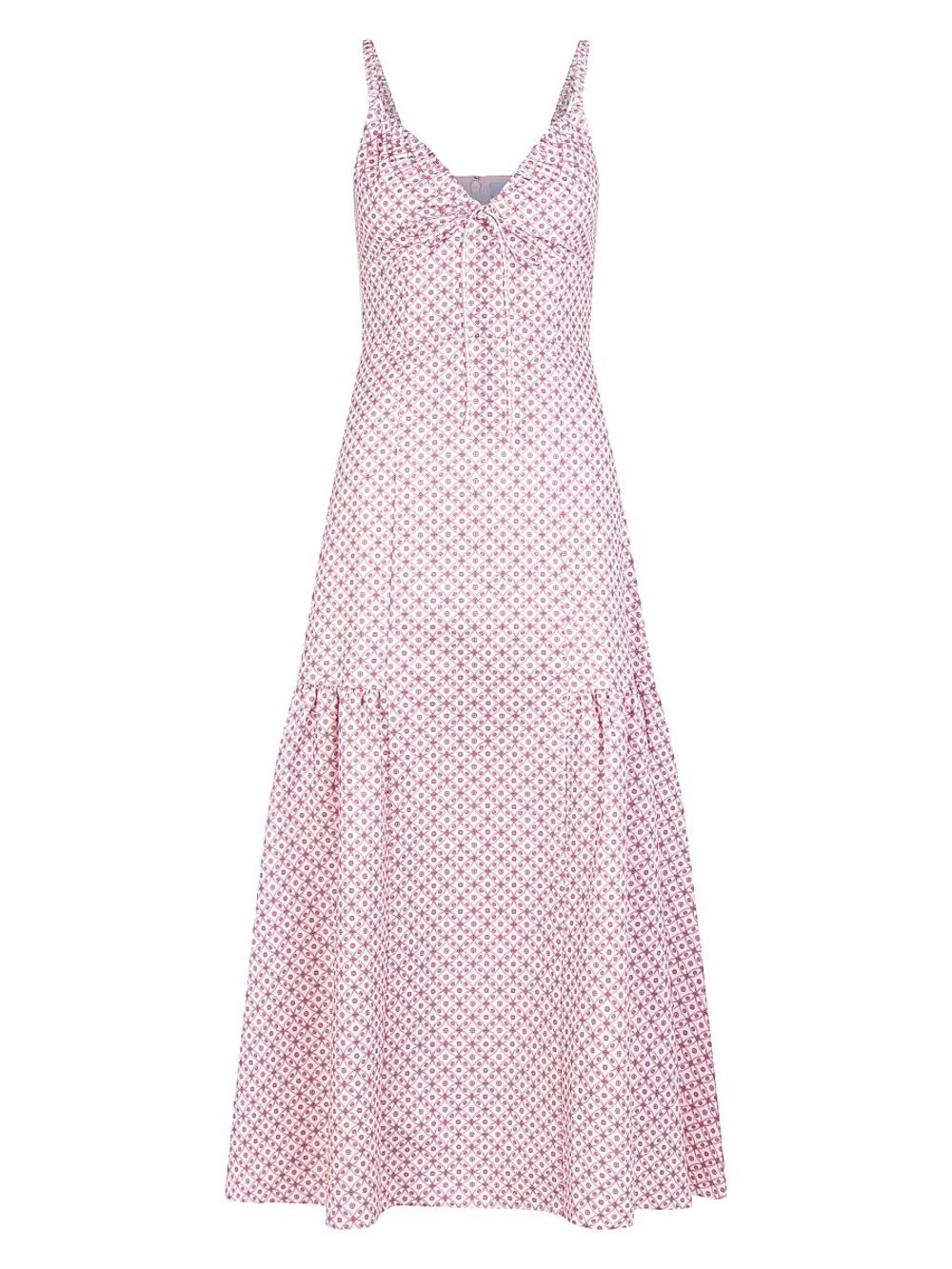 NWT Hill House The Lillie Dress in Rose Circular Lattice, Size XL - Picture 4 of 10